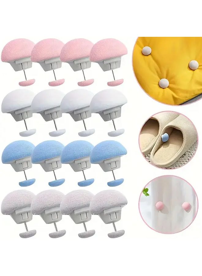 4pcs Random Color Non Slip Quilt Clips Reusable PVC Sheet Retainers For Bedding Safety - Image 3